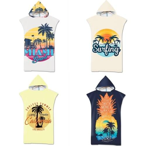 Summer Style Adult Kids Microfiber Quick Dry Diving Suit Changing Robes Beach Towel Hooded Swimming Pool Gym Fitness Bath Towel