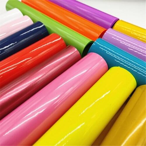 20*33cm A4 size sheet 0.8mm thick solid color waterproof PVC Leather for bag and Bows 139