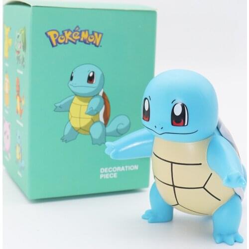 Pokemon Car Decoration Model Pokemon Model Figure TOMY 12cm Squirtle Children Toys Collection High Quality Anime Pikachu