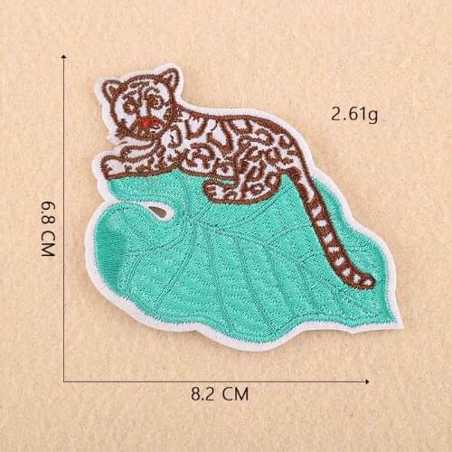 Cartoon Little Cheeta Iron On Embroidered Clothes Patches For Clothing Stickers Garment Wholesale