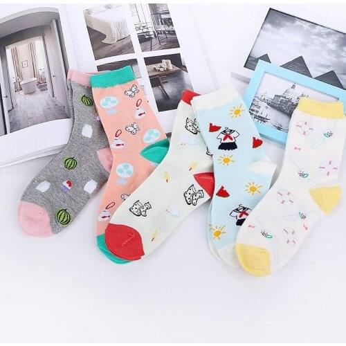 New Clearance Sale Cute Woman Long Socks Kawaii Anime Harajuku Vintage Streetwear Student Girl Autumn Winter Warm Sock Underwear