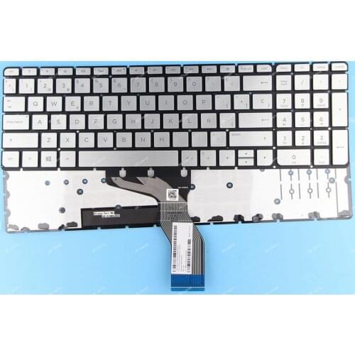 New SP Spanish Teclado Keyboard for HP 15-bc008ns 15-bc009ns 15-bc200ns 15-bc206ns 15-bc207ns , Silver BACKLIT, Small Enter key