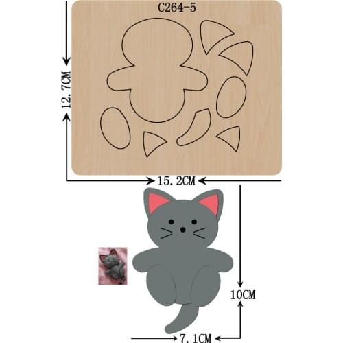 New CAT Wooden die Scrapbooking C-264-5 Cutting Dies