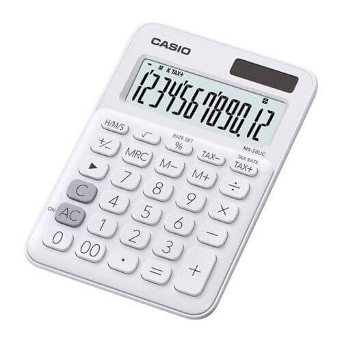 Casio Ms-20Uc-We Colorful Desk Type 12 Digit Calculator