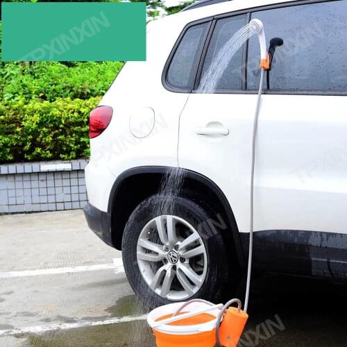 Portable Car Caravan Outdoor Camping Shower Handheld Usb Rechargeable Washer Water Gun Electric Pump Travel Take Shower Kit