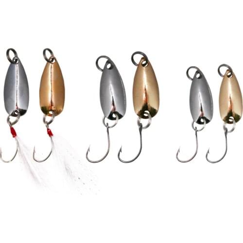 5Pcs/lot Sequin Spoon fishing Lures 1g/1.5g Artificial Wobbler Hard Baits Single Hook Tackle Lures Trout carp Fishing Tackle