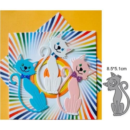 Craft dies metal cutting dies cut die mold naughty cat Scrapbooking dies paper stamp craft knife mould blade punch stencils dies