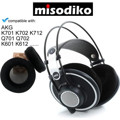 Misodiko Replacement Ear Pads Cushions for AKG K701 K702 Q701 Q702 K601 K612 K712 Pro Audio Headphones, Repair Earpads Pillow
