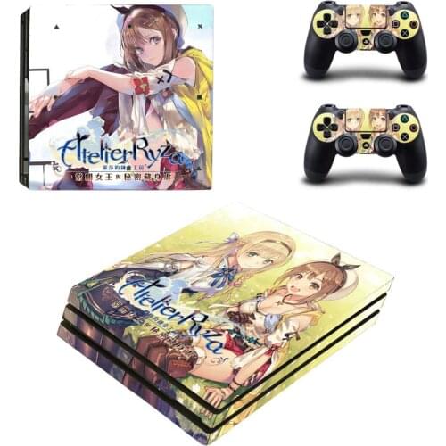 Atelier Ryza Style PS4 Pro Skin Sticker for Sony Playstation 4 Pro Console & 2 Controllers Decal Vinyl Protective Skins Style 6