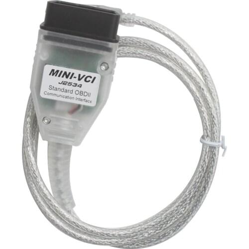 High quality MINI VCI V15.00.026 TOYOTA TIS Techstream J2534 for Toyota auto diagnostic line cable OBD2 16pin VCI free shipping