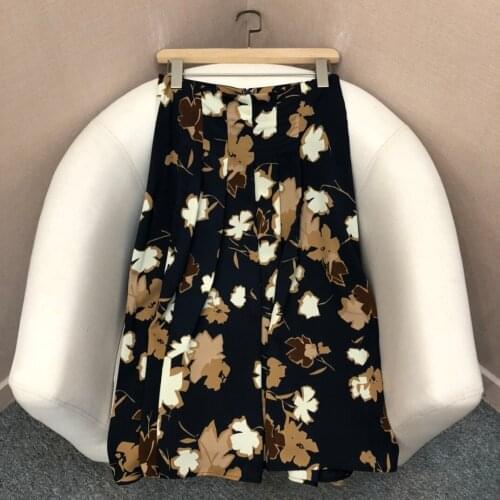 Women 2021 fashion new sexy pleated print skirt 0331
