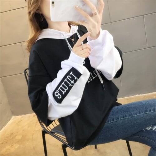 Hooded vests 2019 new ladies with caps loose plus velvet long sleeve jacket harajuku hoodies hoodies women winter jacket women