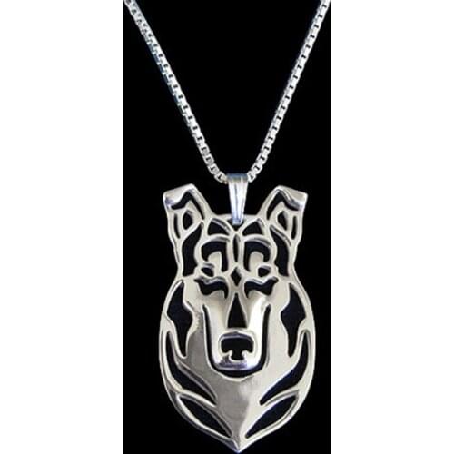 Gold Silver Smooth Collie Pendant Necklace Hunger Games Necklace Women Best Friend Choker 10pcs/lot