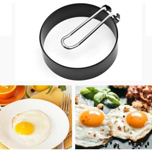 1PCS Round Shaper Fried Egg Pancake Ring Omelette Eggs Mould for Cooking Breakfast Frying Pan Oven Kitchen Cooking Tools