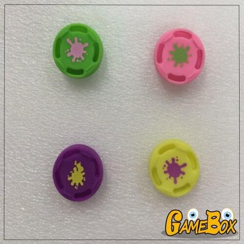 10Sets/Lot NS Switch Joy-Con 3D Analog Caps(Set of 4pcs) Silicone Analog Caps Color Splat oon2 And M-ario