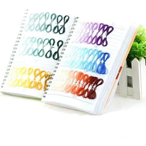 1000+ Colors Embroidered Embroidery Color Card Spiraea Color Card of Silk Thread Number Practical Silk Thread Card