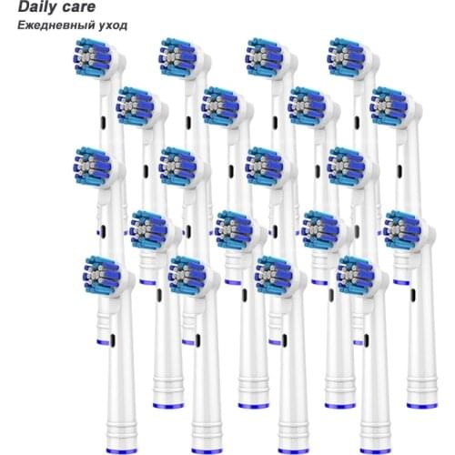 12/16/20PCS Replacement Brush Heads for Oral B Electric Toothbrush Head Health Triumph 3D Clean Precision Vitality D4510 D12013