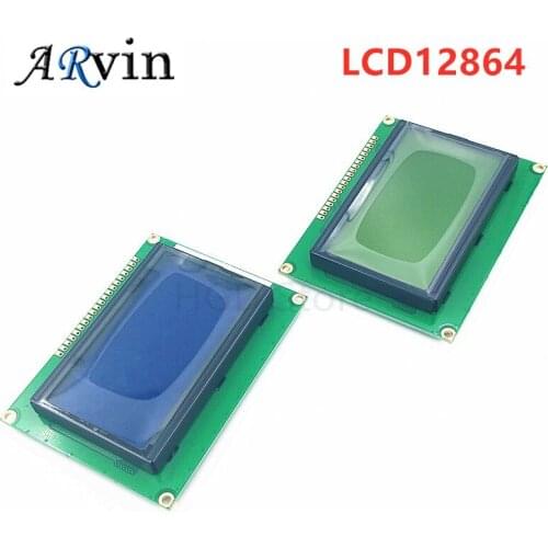 128*64 DOTS LCD module 5V blue screen green screen 12864 LCD with backlight ST7920 Parallel port LCD12864 for arduino