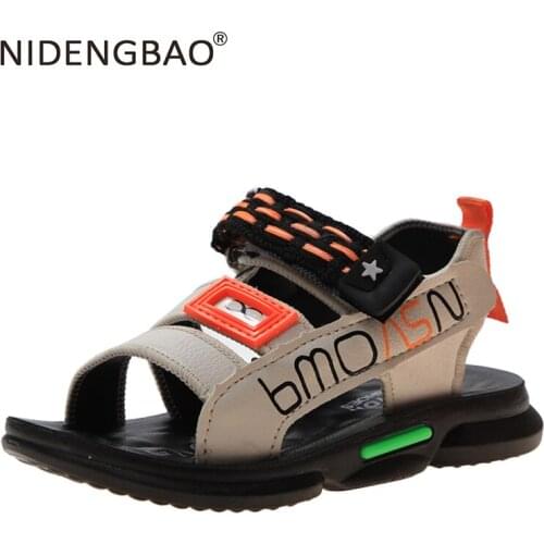 2020 New Children Sandals Boys and Girls Flashing Soft beach shoes for Toddler Sandasl for Baby Shoes light Outdoor sport Sandal