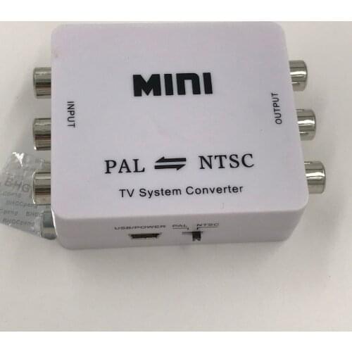 PAL/NTSC Converter Mini TV System Adapter Female to Female Support NTSC PAL Conversion For Single Format Video Equipment 1Pcs