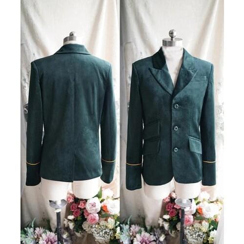 Cosplay legend The Greatest Showman Phillip Carlyle Velvet Coat Jacket Costume Custom Made H001