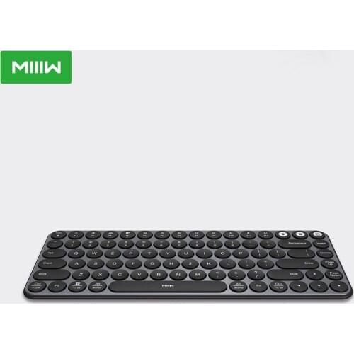MIIIW Wireless Blutooth Dual-mode Mini Keyboard 85 Keys 2.4GHz Multi System Switching Colorful Keys Office For Computer Laptop