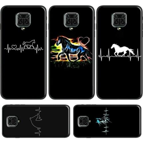 Horse Heartbeat Case For Xiaomi Redmi Note 10 Pro 8T 9S 7 8 9 Pro Cover For Redmi 9T 9C 9 9A 7A 8A K40