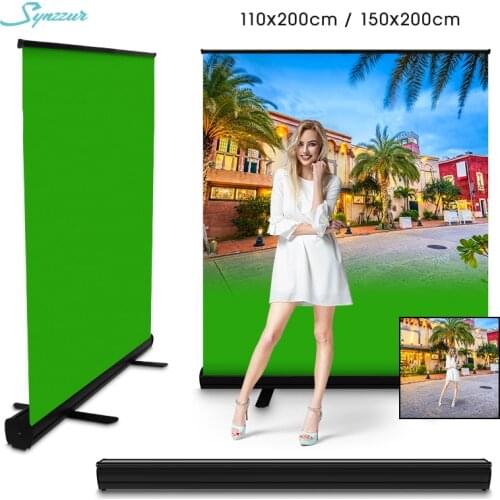 Pure Green Screen Wrinkle-resistant Fabric Pull Style Chroma Key Backdrops For Photos Video Photography Chromakey Background