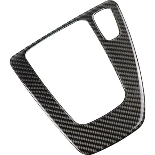 Carbon Fiber Gear Shift Panel Decorative Trim For BMW E90 E92 E93 05-12