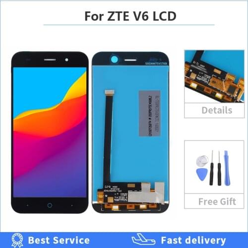 For ZTE Blade V6 X7 D6 Z7 T660 T663 LCD Display Touch Screen with Digitizer Panel Front Glass Assembly Replacement Parts 5.0inch