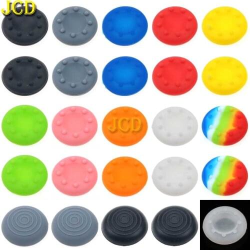 JCD 4PCS Joystick Cover Case For PS4 Pro Slim Controllers Silicone Analog Thumbstick Grips Caps For Xbox One 360 PS3 PS4