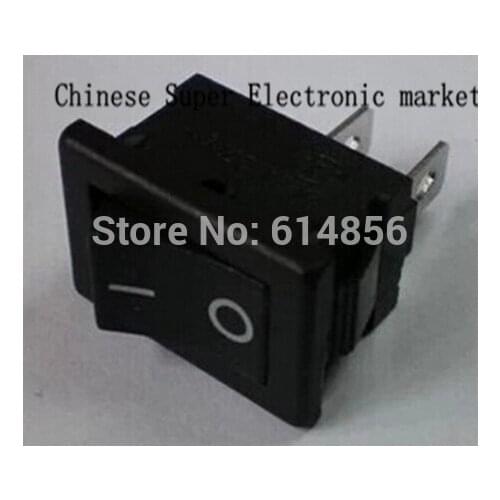 20PCS ON / OFF Rocker Switch, 117S 2-Pin 250V3A 125V6A ON-OFF Black Plastic Connectors 2 Pin IC