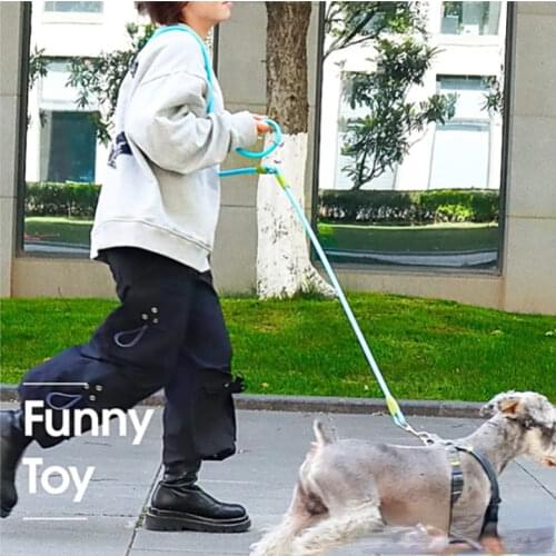 Multifunctional running pet dog leash sport rope Shoulder strap dog walking rope Free hands dog harness Dog products
