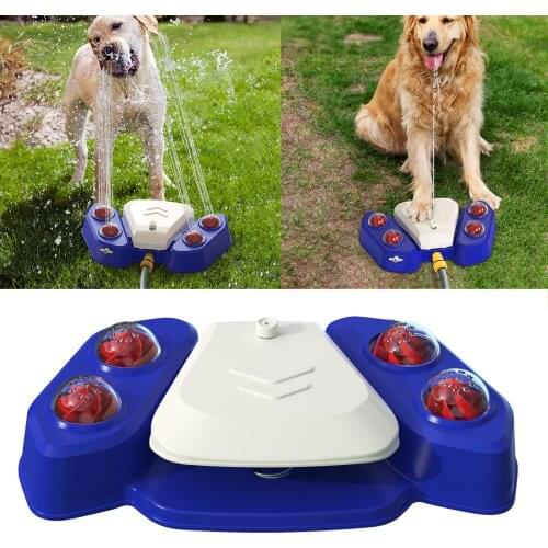 New product summer bathing water spray dog toy foot automatic feeder water dispenser