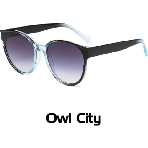 New Women Retro Outdoor Oval Sunglasses Gradient Korean Round Fashion Driving Sun Glasses Unisex UV400 Big Oculos feminino UV400