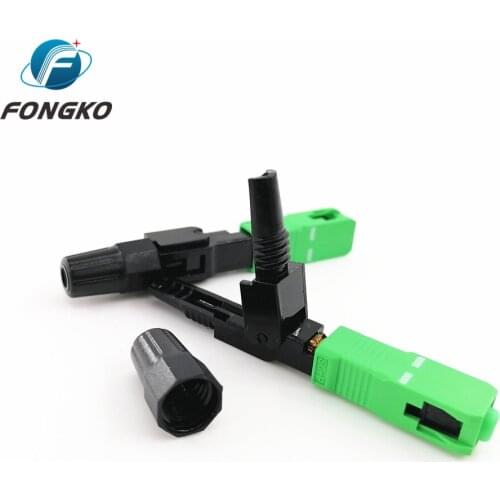 1000PCS/Box 60MM SC APC FTTH Single-Mode Fiber Optic Quick Fast Field Assembly Connector For Drop Cable