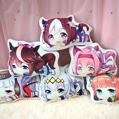 Anime Umamusume: Pretty Derby Special Week Silence Suzuka Cosplay Plush Doll Soft Stuffed Throw Pillow Cartoon Cushion Toy Gifts