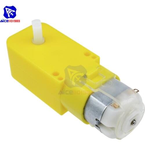 Diymore DC 3 -6V Gear Motor Dual Shaft 125RPM Motor for Arduino Smart Car Robot Wheels