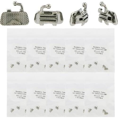 Dental Orthodontic Convertible Buccal Tubes MBT 0.022 1st Molar 40 Pcs