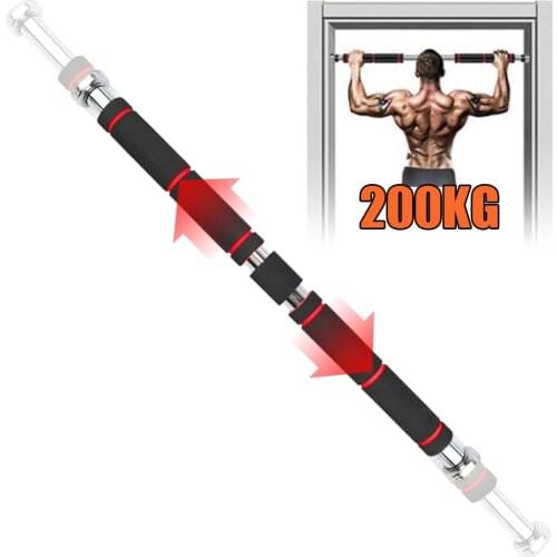 60-100cm Door Horizontal Bars Steel Adjustable Household Pull Up Station Chin Up Bar Home Gym Exercise Fitness Equipment