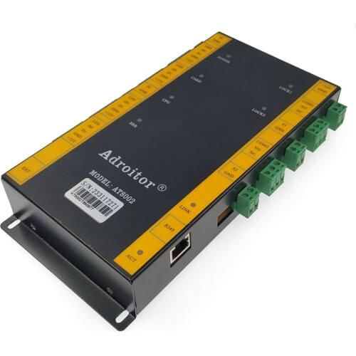 Newest access control TCP/IP two Door access control wg26/34 reader support attendance /access/alarm/finger/web/phone,sn:At-02