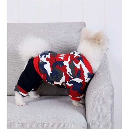 Thicken Warm Dog Clothes Jumpsuit Winter Pet Coat Garment Small Dog Costume Apparel Chihuahua Poodle Schnauzer Bichon Clothing