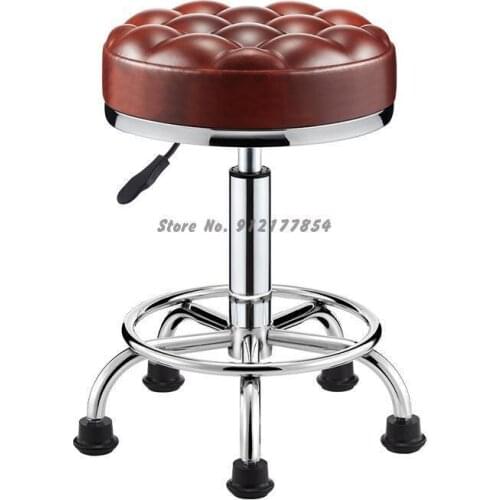 Explosion-proof Beauty Stool Rotating Lift Big Work Stool Hairdressing Makeup Nail Barber Shop Hair Salon