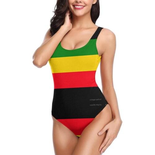 Green Yellow And Red Rasta Flag sexy Bikinis Women Swimsuit Low Waist quick drying Women Hawaii bathing suit SwimSuit M3