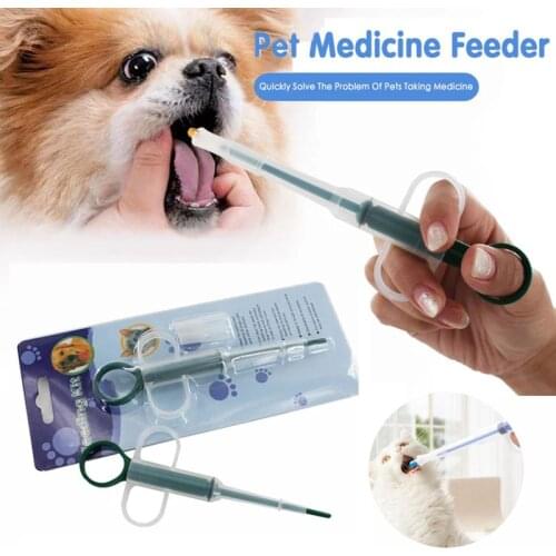 1PC Pet Dog Cat Puppy Pills Dispenser Feeding Kit Given Medicine Control Rods Home Universal Pet Medicine Feeder