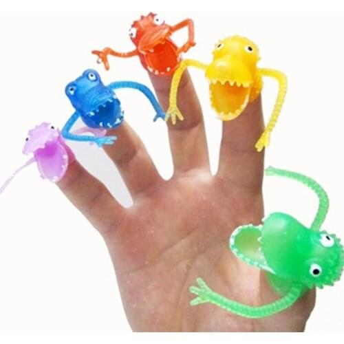 10/20Pcs Kawaii Fright Dinosaur Finger Puppets Assortment Differ Shapes Colors Loot Pinata Party Bag Fillers Favor Gifts