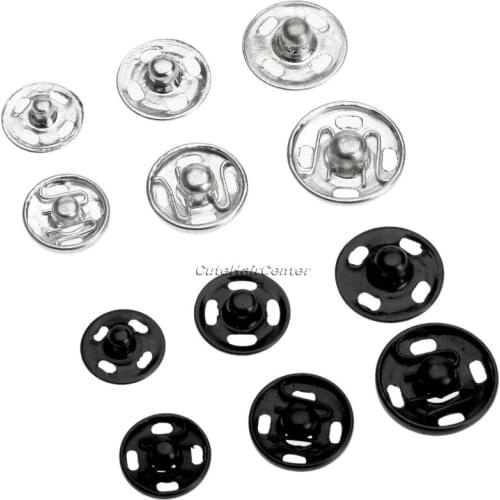 100Pcs/bag Press Studs Sewing Button Snap Fasteners Sewing Craft Cloth Decorative Buttons Scrapbooking Embellishment 10/12/14mm