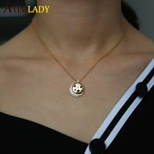 2019 Real Kolye Choker Moana Stunning Aaa Paved Disco Charm Necklace Fashion Hot Elegant Sexy Collarbone Dainty Cz Jewelry