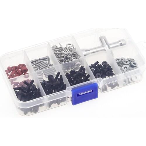 270Pcs/Set of Screws Box Repair Tool Kit for 1/10 HSP RC Car 94123 DIY Accessory