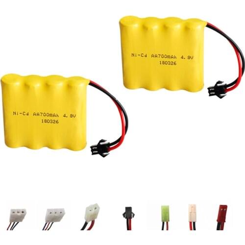 4.8v Nicd Battery For Rc toys Cars Guns Tanks Robots 700mah 4.8v Rechargeable Battery 4* AA Battery Pack 1-20Pcs For RC boats